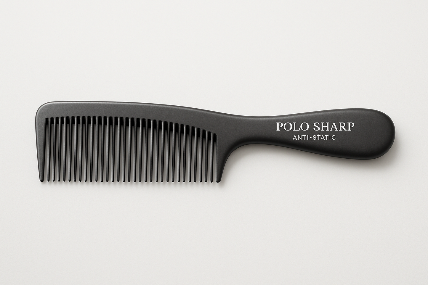 Anti-Static Barber Comb bRAND NAME POLO SHARP. Anti-static material
Fine and wide teeth