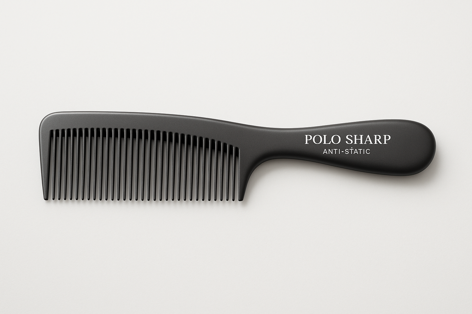 Anti-Static Barber Comb bRAND NAME POLO SHARP. Anti-static material
Fine and wide teeth