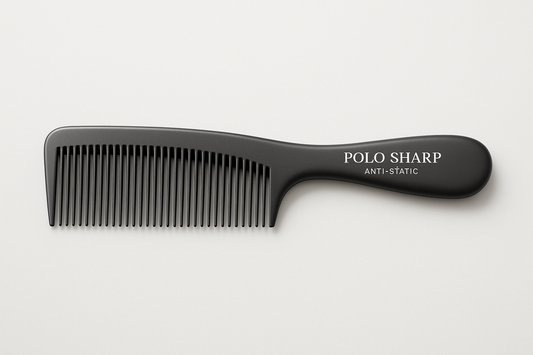 Anti-Static Barber Comb bRAND NAME POLO SHARP. Anti-static material
Fine and wide teeth