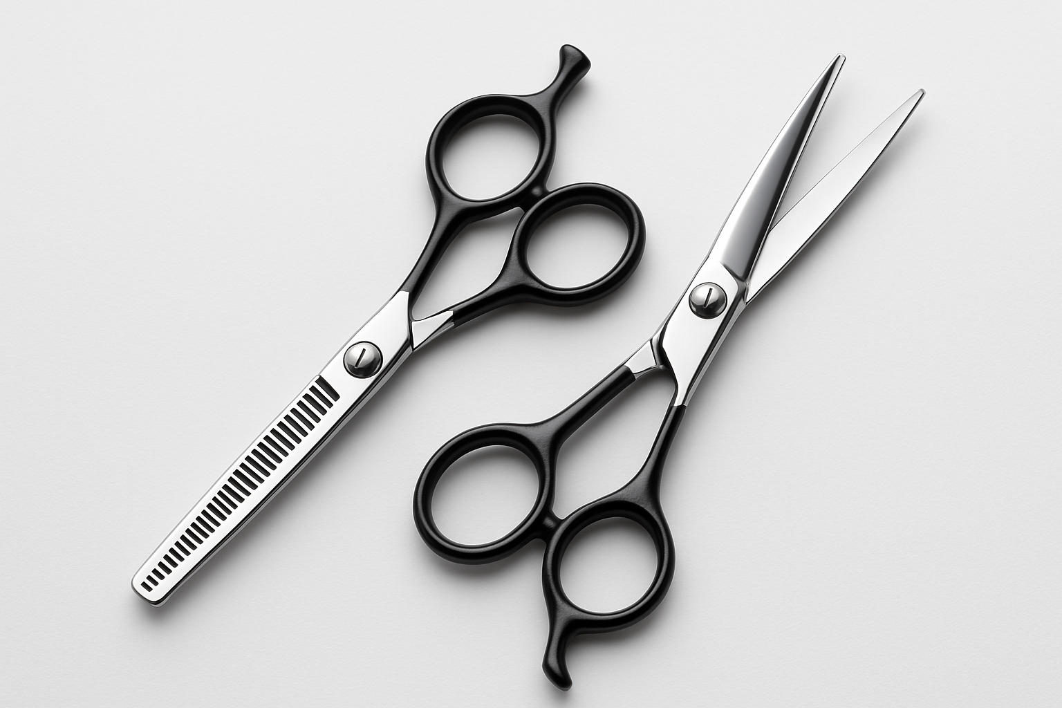 Barber Kit – Scissors + Thinning Scissors Set
Professional 2-in-1 set for barbers and stylists.
- Includes standard and thinning scissors
- Stainless steel construction
- Ergonomic handles
- Ideal for salon professionals