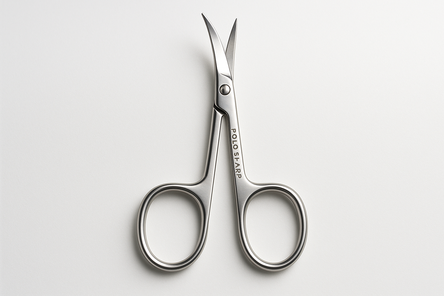 Eyebrow Scissors – Curved Precision Tip
Small stainless steel scissors designed for trimming eyebrow hairs.
- Curved precision blades
- Compact and lightweight
- Comfortable grip
- Ideal for grooming brows Brand name POLO SHARP