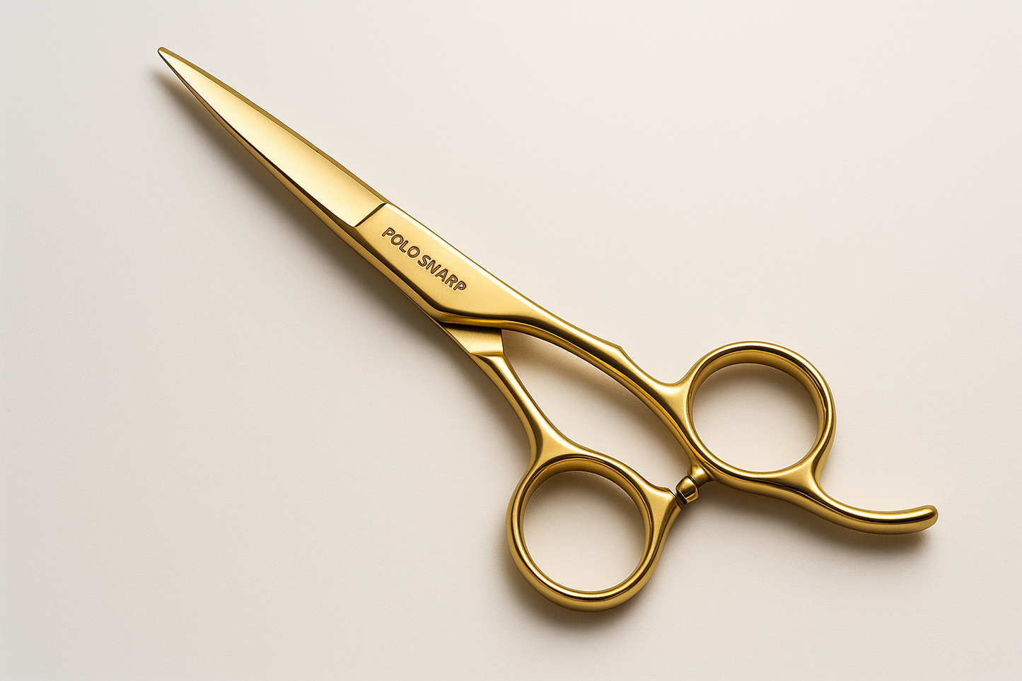 Gold Titanium Hair Cutting Scissors 5.5"
Luxury titanium-coated scissors for professional hairstyling and salon use.
- Titanium-coated stainless steel
- Lightweight and durable
- Smooth cutting action
- Elegant gold finish BRAND NAME POLO SHARP
